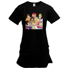 Удлиненная футболка Disney princess art