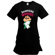 Удлиненная футболка Shinnosuke nohara