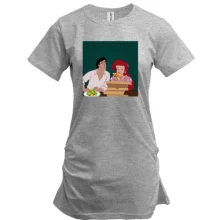 Удлиненная футболка Ariel eating