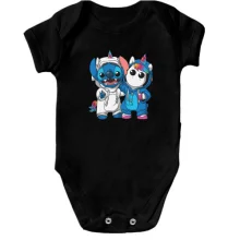 Детское боди Stitch and unicorn