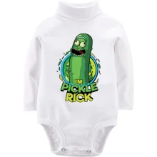 Детское боди с длинным рукавом Pickle Rick (2)