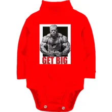 Детское боди с длинным рукавом "Get big"