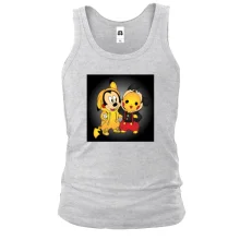 Мужская майка Mickey mouse and pikachu