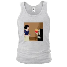 Мужская майка Snow White and French fries