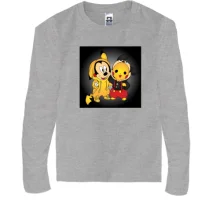 Детский лонгслив Mickey mouse and pikachu
