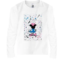 Детский лонгслив Minnie Mouse paint atr