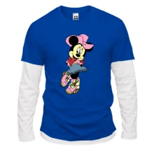 Комбинированный лонгслив Minnie Mouse cowboy
