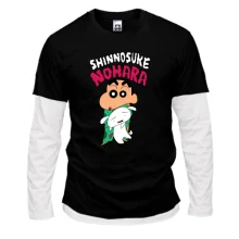 Комбинированный лонгслив Shinnosuke nohara
