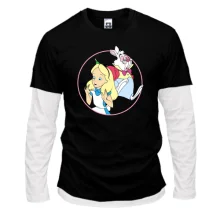 Комбинированный лонгслив Alice and the White Rabbit