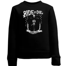 Детский свитшот ride or die american legend