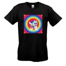 Футболка Rick and Morty rainbow