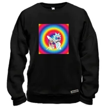 Свитшот Rick and Morty rainbow