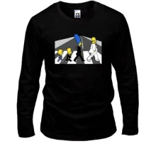 Лонгслив Simpsons black and white