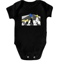 Детское боди Simpsons black and white