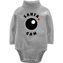 Детское боди с длинным рукавом "Santa cam"