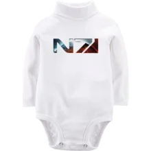 Детское боди с длинным рукавом Mass Effect N7