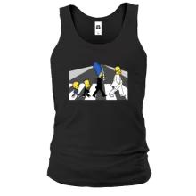 Мужская майка Simpsons black and white