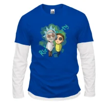 Комбинированный лонгслив Rick and Morty dolls