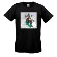 Футболка Hare on a skateboard