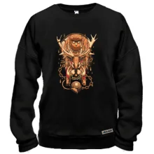 Свитшот Owl and deer