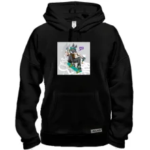 Толстовка Hare on a skateboard