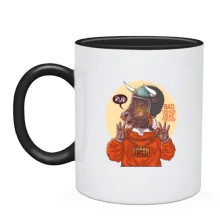 Чашка Bull in a helmet