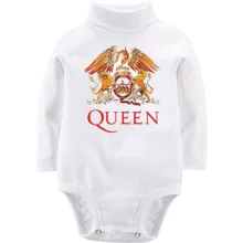 Детское боди с длинным рукавом Queen color logo