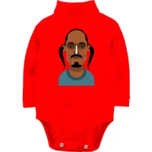 Детское боди с длинным рукавом со Snoop Dogg (иллюстрация)