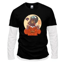 Мужской лонгслив Комби Bull in a helmet