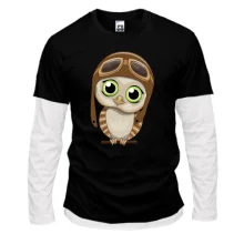Комбінований лонгслів Baby owl pilot