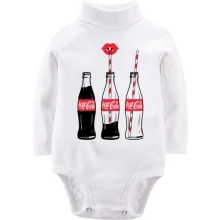 Детское боди с длинным рукавом 3 Coca Cola