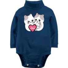 Детское боди с длинным рукавом Cat Family