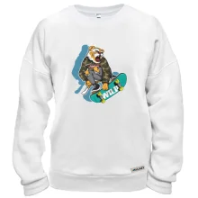 Свитшот Tiger on skateboard