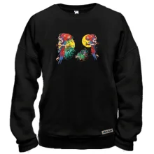 Світшот Parrots bright art