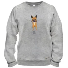 Світшот Hand is there baby. Dog