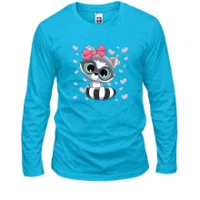 Лонгслив Baby raccoon girl