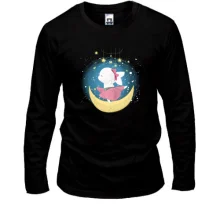 Лонгслив Baby rabbit on the moon