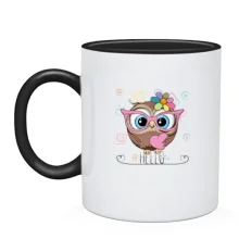 Чашка Baby owl with heart