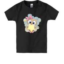 Дитяча футболка Baby owl with a star