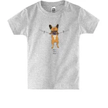 Детская футболка Hand is there baby. Dog