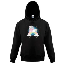 Детская толстовка Baby unicorn on a rainbow