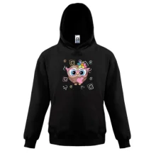 Детская толстовка Baby owl with heart