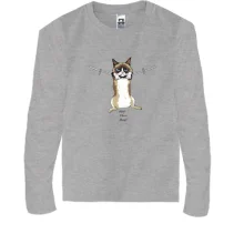 Детский лонгслив Hand is there baby. Cat