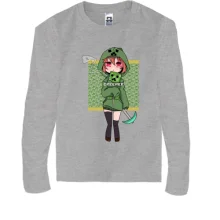 Детский лонгслив Minecraft Girl