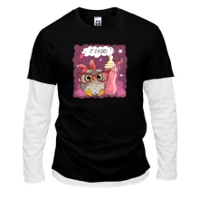 Мужской лонгслив Комби Baby owl It's a girl