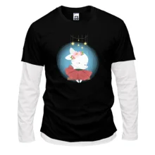 Мужской лонгслив Комби Baby rabbit in a skirt