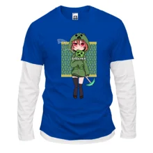 Комбинированный лонгслив Minecraft Girl