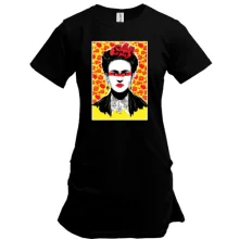 Удлиненная футболка Frida Kahlo art