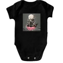 Детское боди Skull in lotus