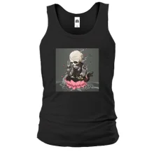Мужская майка Skull in lotus